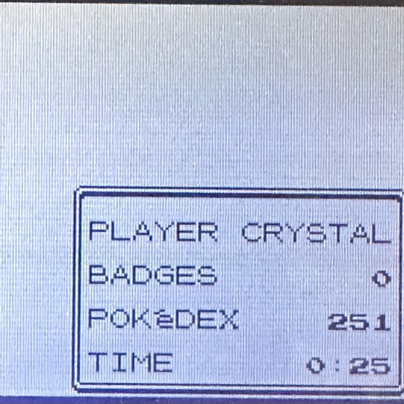 Pokemon Crystal Version New Battery All 251 Gameboy Color Authentic - Picture 5 of 8